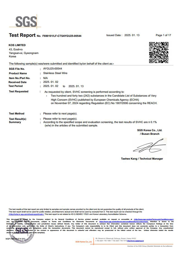 REACH Stainless Steel Wire