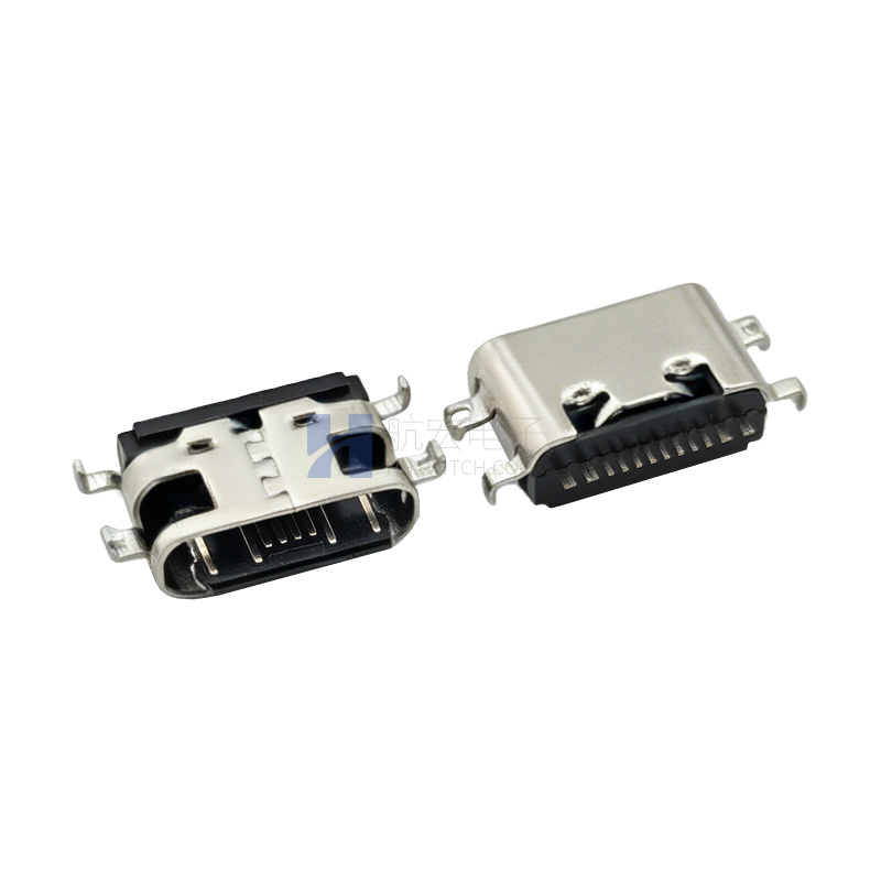 TYPE-C母座 单排16P L-6.50沉板1.0