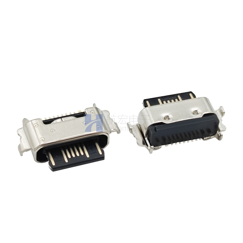 TYPE-C母座 单排16P 沉板2.10 电路A型
