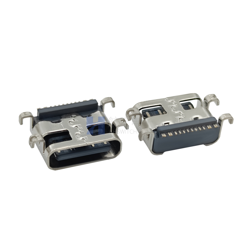 TYPE-C母座 单排16P 沉板3.35型（0.80）