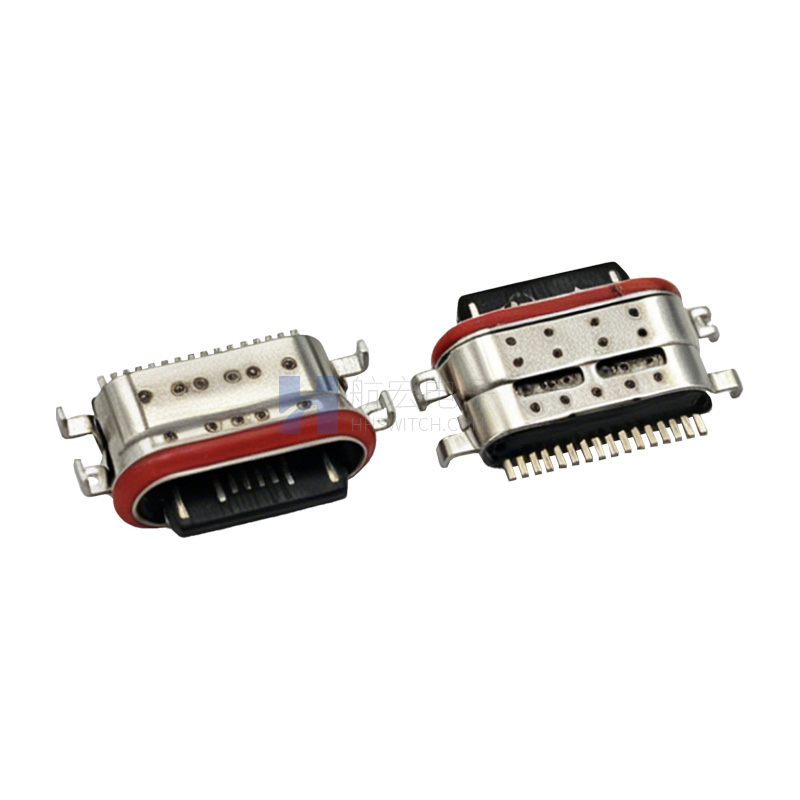 TYPE-C F 单排16P 沉板1.58 防水IP68型
