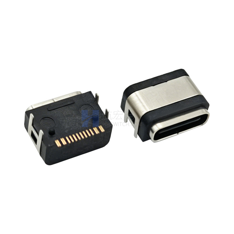 TYPE-C 单排16P 防水型 7.85 母座